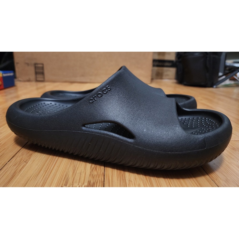 Crocs Mellow Recovery Slide Sandals Black Mens 5 Womens 7 208392 Comfort Shoes